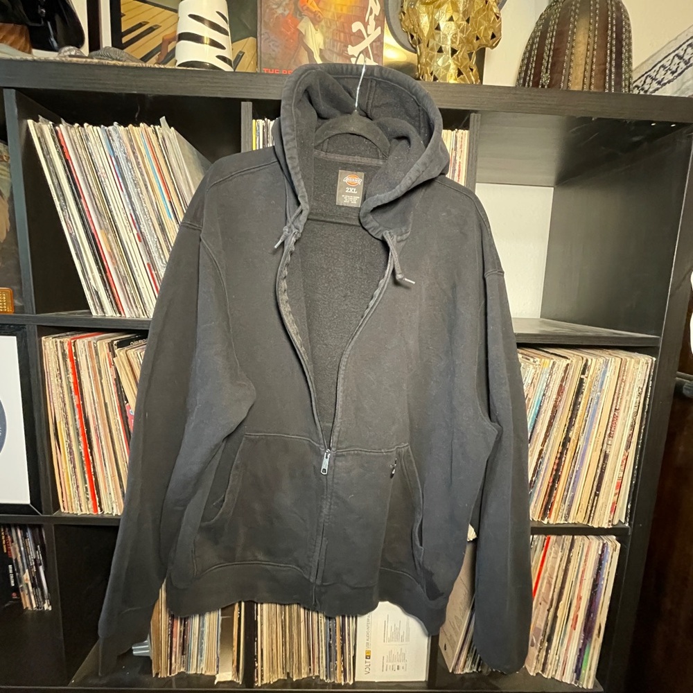 Dickies Full-zip Black Hoodie Mens XXL